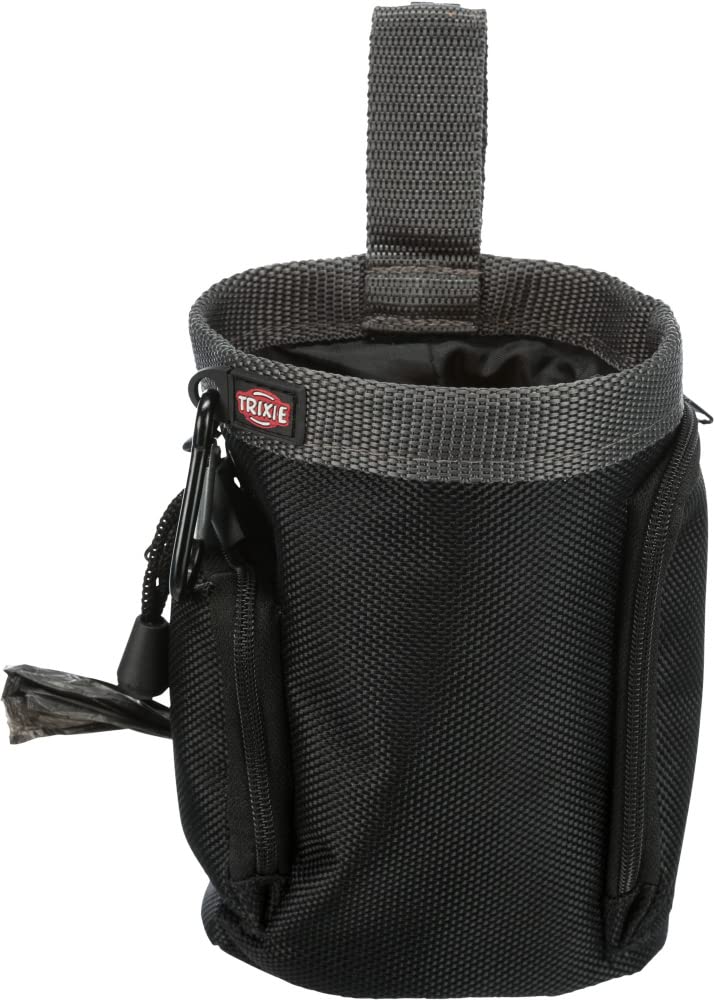 Trixie : - Baggy 2 in 1 Snack Bag for Dogs | Dual Functioning Baggy to Carry on Pet Adventures | Doubles as a Doggy Dirt Bag Dispenser on One Side | Attaches to Your Belt with a Clip and Loop Feature - Image 4