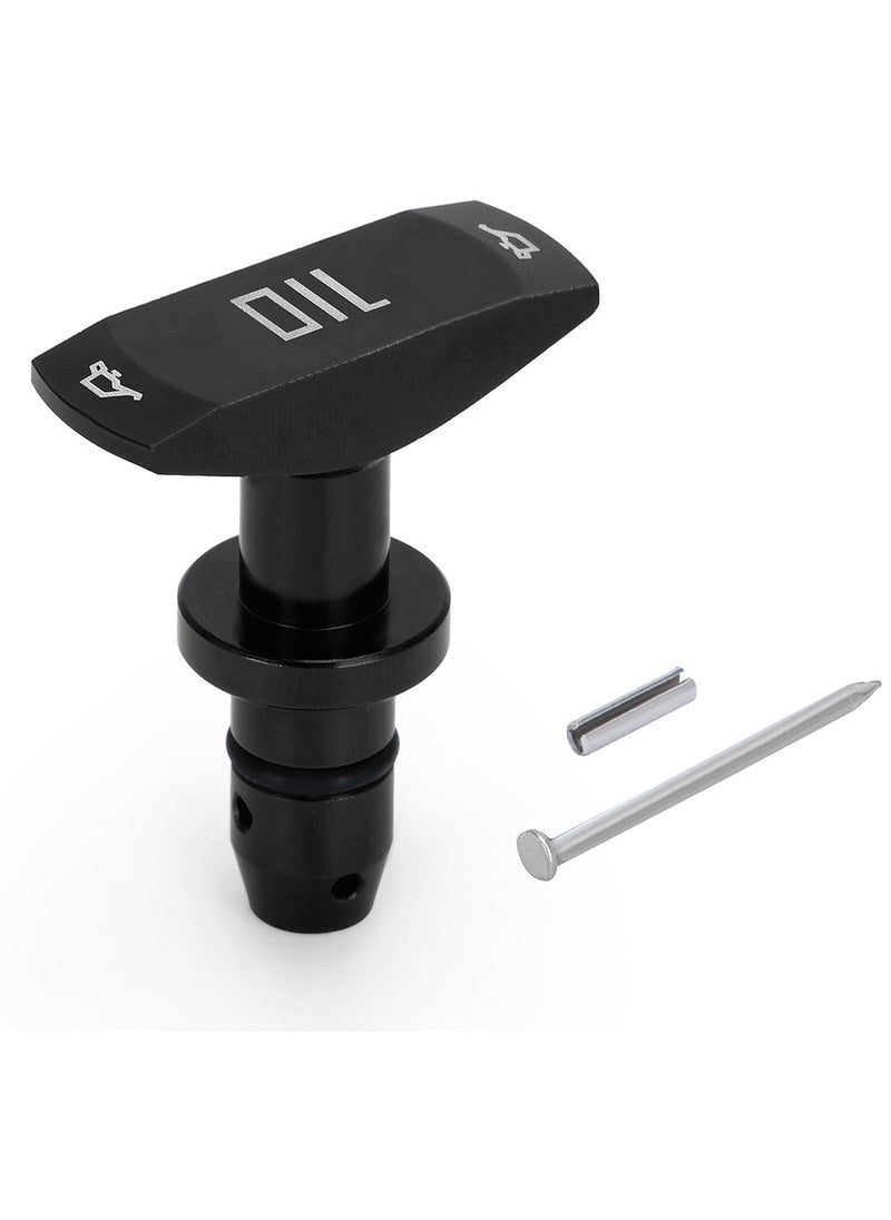 AROAQ Car Oil Dipstick Handle, T Shaped Easy Grip Transmission Oil Caliper Pull Handle, Durable And Reliable Auto Engine Oil Handle Fit, Engine Dipstick Tool With Rubber Ring, (1pc, Black)  - Image 1