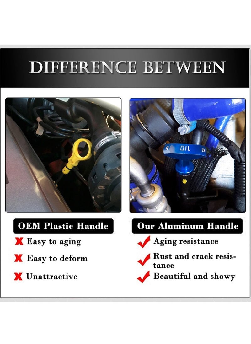 AROAQ Car Oil Dipstick Handle, T Shaped Easy Grip Transmission Oil Caliper Pull Handle, Durable And Reliable Auto Engine Oil Handle Fit, Engine Dipstick Tool With Rubber Ring, (1pc, Black)  - Image 3