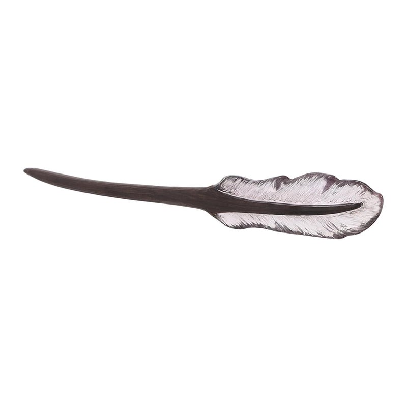 Vintage Chinese Hair Sticks Plum-colored Quill Hair Chopsticks Black Ebony Wood Hairpin for Women Daily Commuting - Image 1