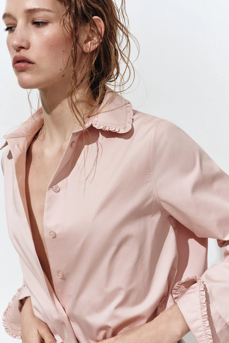 H&M Cotton poplin shirt