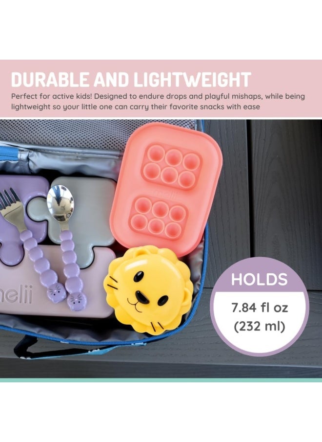 melii - Food Storage Animal Snack Containers With Lids Are Designed For Toddlers And Kids, Making Snack Time Fun And Mess-Free, Perfect for Home, School, or Travel - Image 1