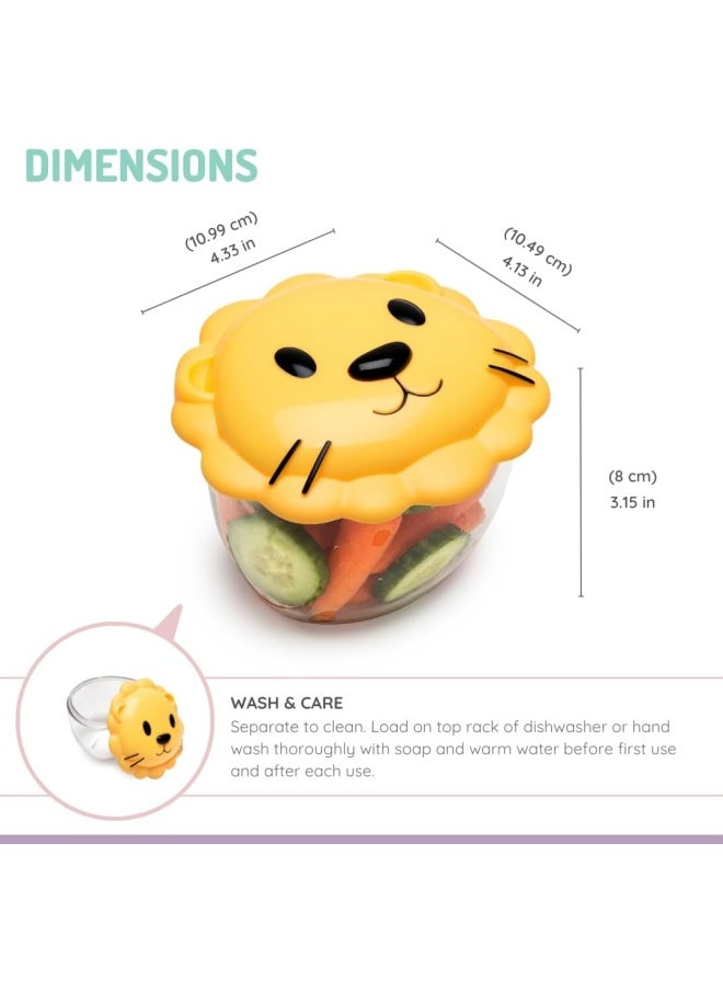 melii - Food Storage Animal Snack Containers With Lids Are Designed For Toddlers And Kids, Making Snack Time Fun And Mess-Free, Perfect for Home, School, or Travel - Image 1