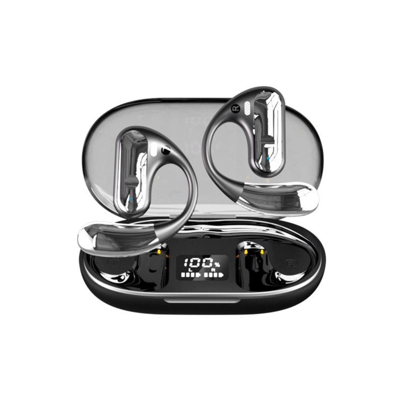 Wireless Bluetooth Earbuds: Black BT 5.3 Chip DT5.0 Directional Sound - HiFi Sound Quality Panoramic Surround Sound for Daily Listening Gaming - Image 1