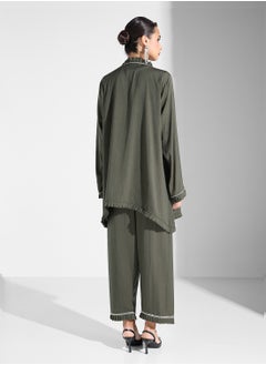 hayas closet V-Neck Blouse & Pants Set  - Image 2
