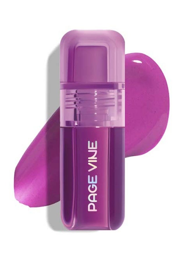 PAGE VINE Makeup Set - Natural Powder Blush & Hydrating Lip Oil Duo | Long-Lasting Color, Lightweight High Gloss Finish for Smooth Lips(#1) - Image 1