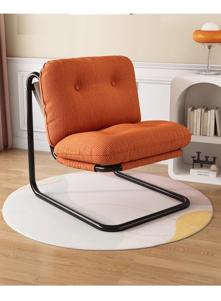 Organized Home High-end Velvet Creative Floating Sofa Chair Metal Frame Suitable for Bedroom Study Office  - Image 2