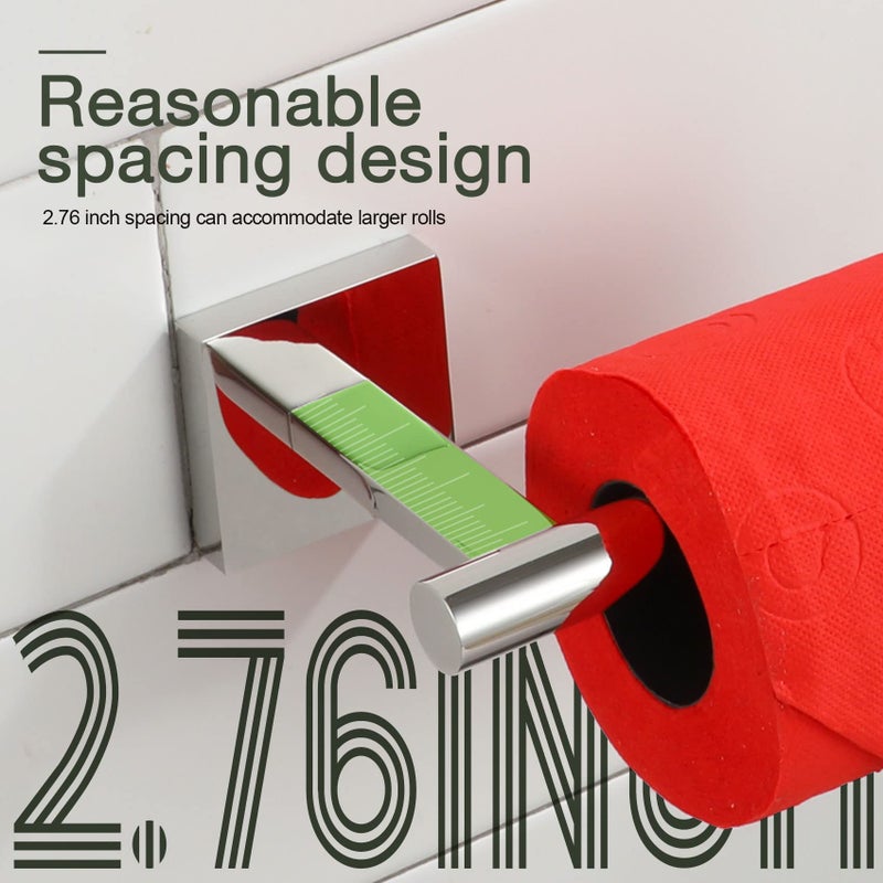 KOKOSIRI Toilet Paper Holder for Bathroom Toilet Roll Holder Hold Mega Rolls Polished Chrome Stainless Steel B2005CH - Image 4
