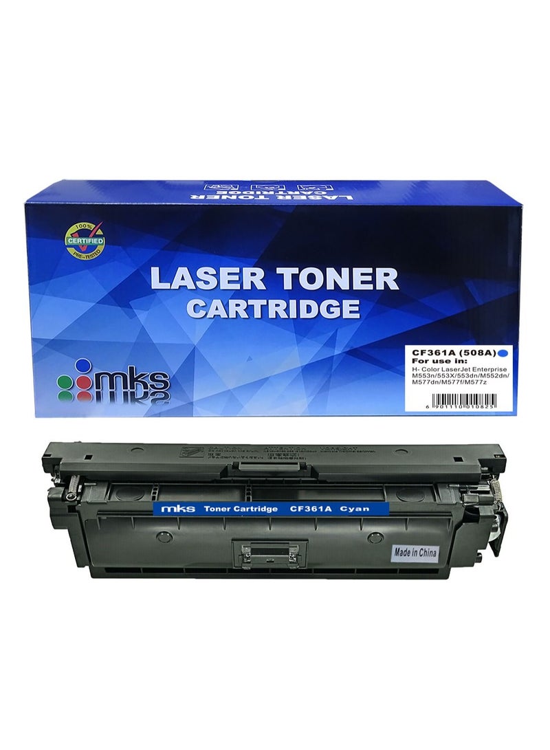 أم كيه إس حبر طابعه CF361A متوافق مع الطابعات HP Color LaserJet Enterprise M552 / M553 - Image 1