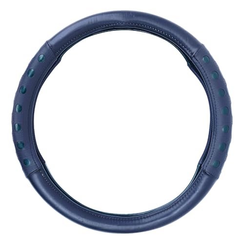 NIKAVI Fashion Steering Wheel Cover - Green Color | Size - Medium | Diameter 38 cm | O-Type | Car Steering Wheel Protector, Anti-Slip, Stylish Leather Finish Grip Cover for Round Steering Wheels - Image 4