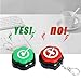 ANLIKY Right Wrong Sound Buzzers Portable Keychain Sound Buttons Answer Buzzers Set of 2Correct Incorrect Buzzers for Game Show Right Button and Wrong Buttons for Communication - Image 4