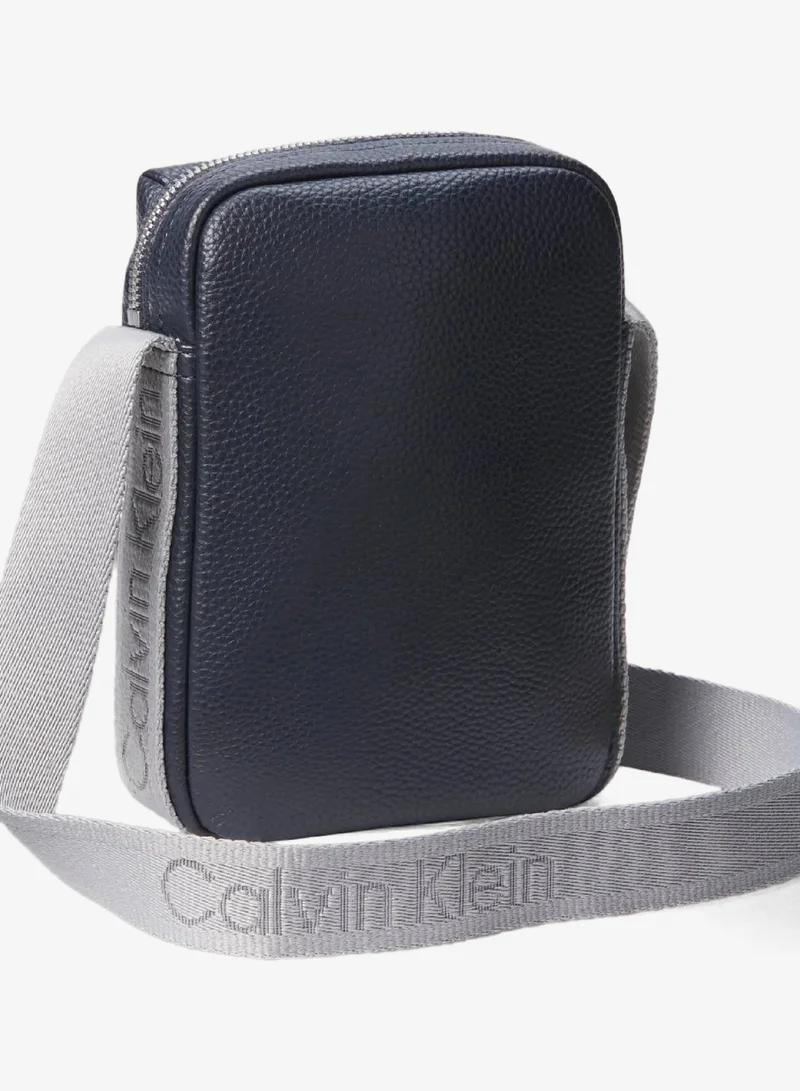 Calvin Klein Jeans Seaborne/Formal Gray Small Reporter Bag for Men | Best Price UAE
