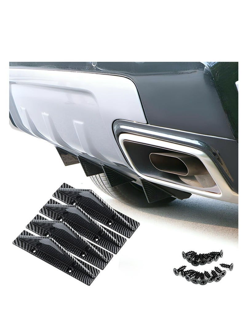 4Pcs Universal Rear Bumper Lip Diffuser Set Car Spoiler Protector for SUVs Trucks and Autos Stylish Anti-Crash Accessory - Image 3