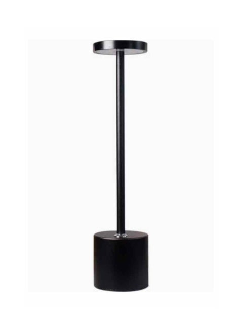 Rechargeable Cordless Table Lamp,Outdoor Portable Battery Operated Desk Lamps 2-Levels Brightness Powered Small Night Light Black 34 x 8cm