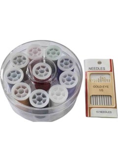 Erdoğan Hobi Erdogan Hobby Sewing Thread Set Set Spool Thread Boxed Sewing Thread Set Needle Thread Set 10 PIECE Sewing Thread Needle Set  - Image 2