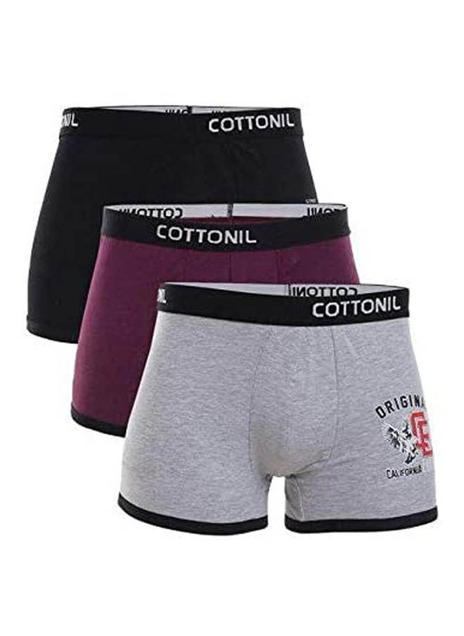 COTTONIL Mid-Rise Pack Of 3 Boxers