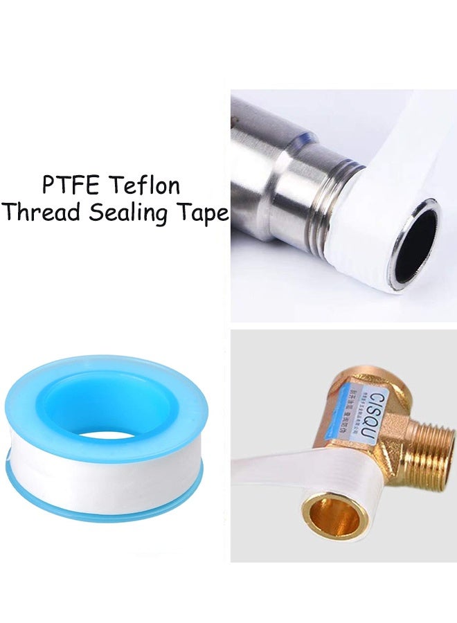 4 Pcs PTFE Teflon Thread Sealing Tape 18mm X 0.2mm X 25m White Multi Purpose Leak Proof Pipe Sealant for Water Pipes Gas Pipes Plumbing Joints Threaded Fittings Car Parts Bathroom Kitchen Fixtures Industrial Use - Image 3