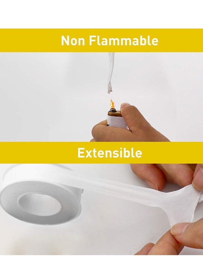 4 Pcs PTFE Teflon Thread Sealing Tape 18mm X 0.2mm X 25m White Multi Purpose Leak Proof Pipe Sealant for Water Pipes Gas Pipes Plumbing Joints Threaded Fittings Car Parts Bathroom Kitchen Fixtures Industrial Use - Image 4