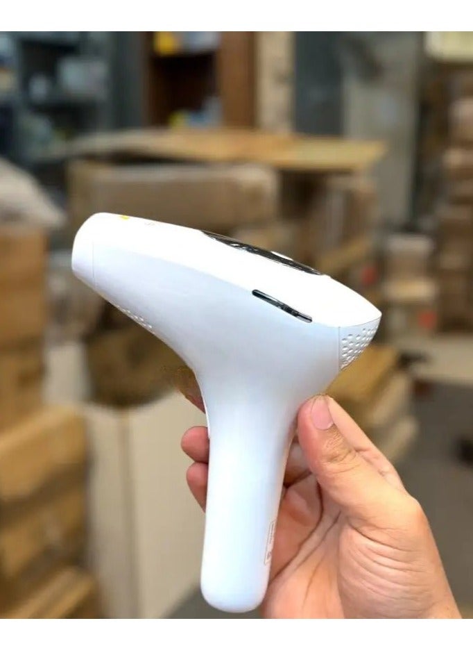 جهاز إزالة الشعر بالليزر IPL بابيفيرس SE6 بتقنية التبريد الثلجي – 990000 ومضة لإزالة الشعر الدائم للنساء والرجال – علاج ضوئي بدون ألم للوجه والبكيني وتحت الإبط والجسم بالكامل – 5 مستويات طاقة للاستخدام المنزلي - Image 3