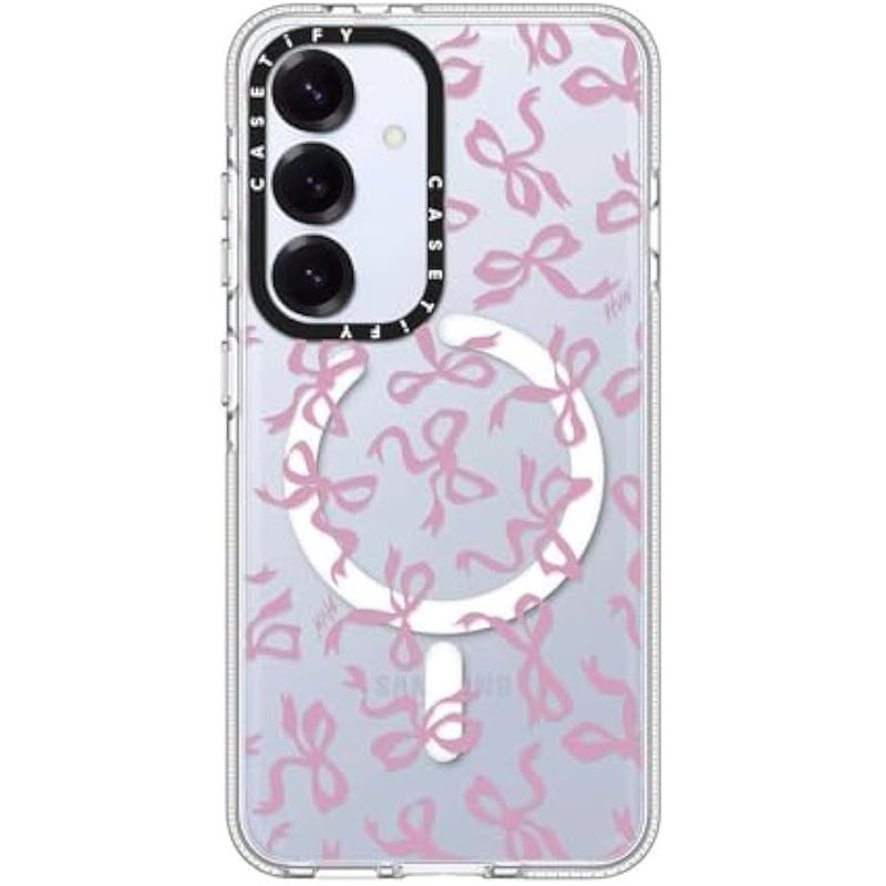 CASETIFY Magnetic Clear Galaxy S25 Case 【Compatible with Magsafe】 - Bows - Image 2