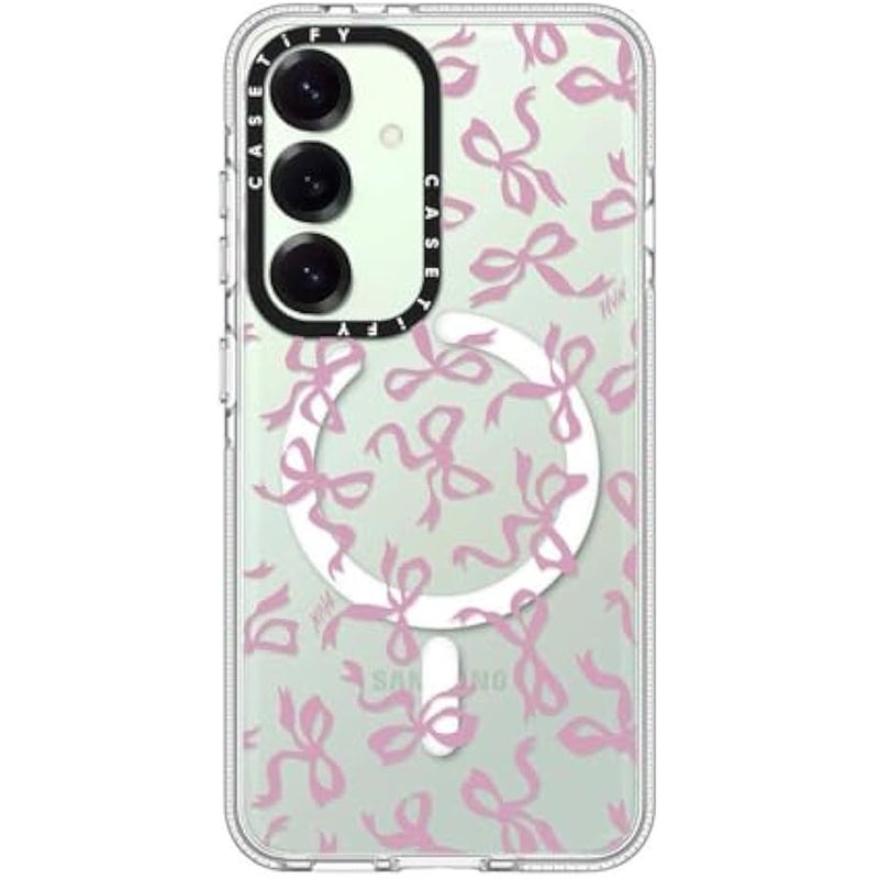 CASETIFY Magnetic Clear Galaxy S25 Case 【Compatible with Magsafe】 - Bows - Image 3