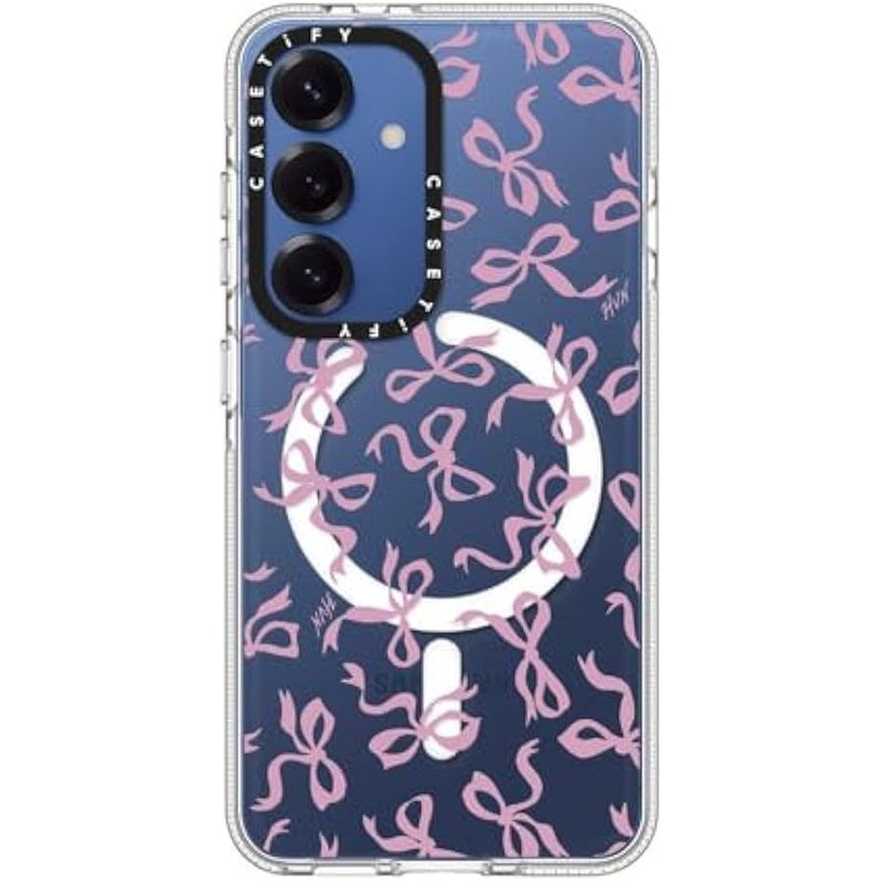 CASETIFY Magnetic Clear Galaxy S25 Case 【Compatible with Magsafe】 - Bows - Image 4