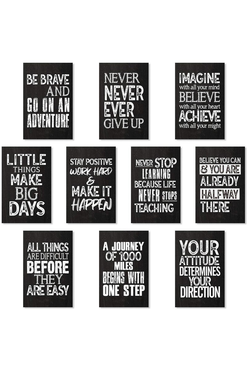 Outus 10 Pieces Inspirational Wall Posters - Image 1