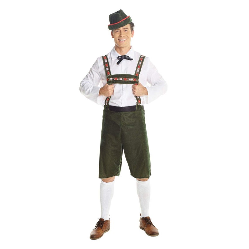 Morph Lederhosen Men Costume, Bavarian Oktoberfest Outfit, German Traditional Attire for Men, Festive Celebration Wear, X-Large - Image 5