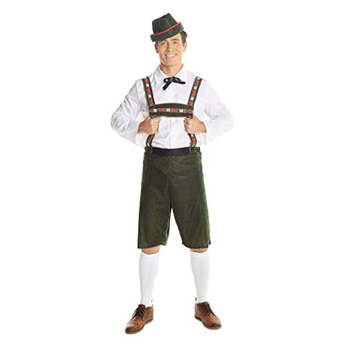 Morph Lederhosen Men Costume, Bavarian Oktoberfest Outfit, German Traditional Attire for Men, Festive Celebration Wear, X-Large - Image 1