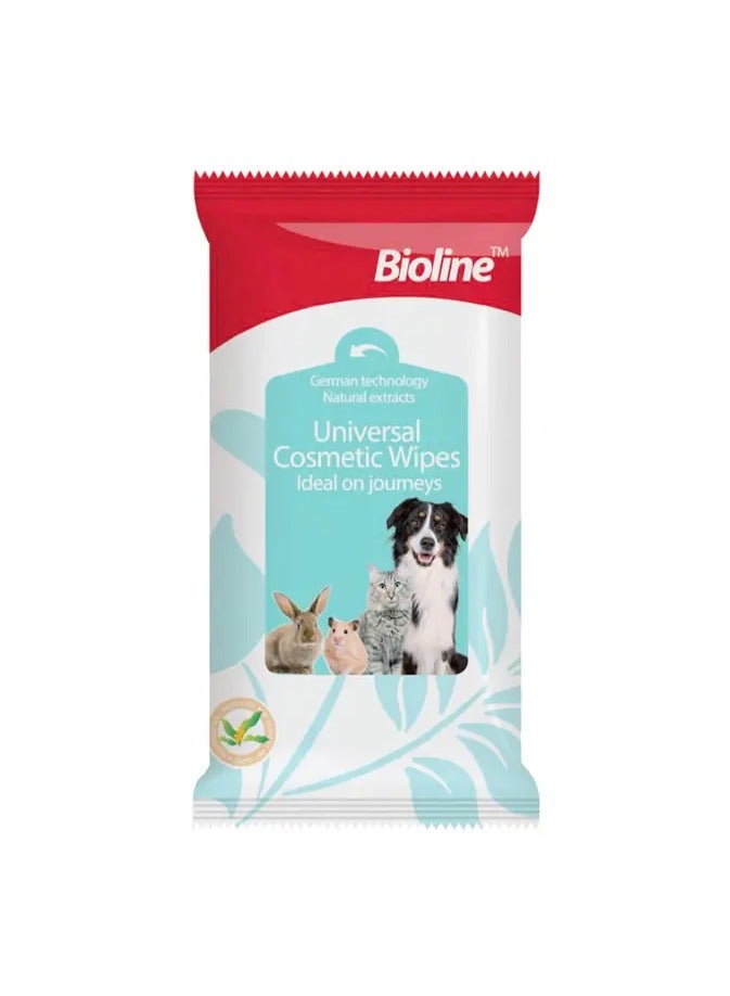 Bioline Universal Cosmetic Wipes 10Pcs[Count - 10, Dimension - 10 x 8 x 7cm] - Image 1
