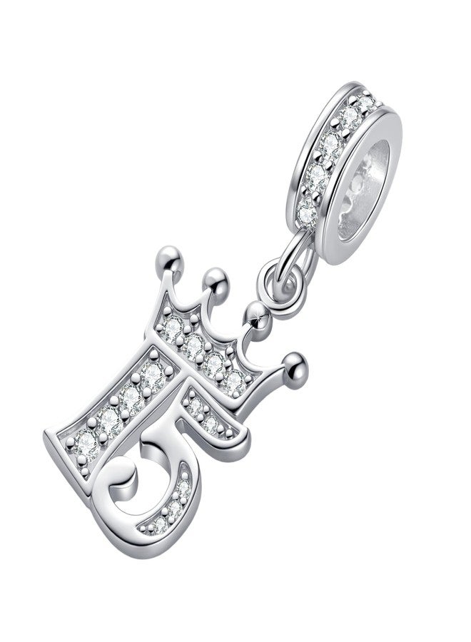MiiFort Sparkling Crown Tiara 15 Birthday Dangle Charm fits Pandora Charms Moments Bracelets for Women Anniversary Celebration Bead Clear Cubic Zirconia - Image 2