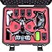 FPVtosky حقيبة صلبة احترافية FPVtosky لجهاز DJI FPV فقط حقيبة حمل طائرة DJI FPV ملحقات تناسب 6 بطاريات احتفظ بالمراوح باللون الأسود والأحمر L - Image 3