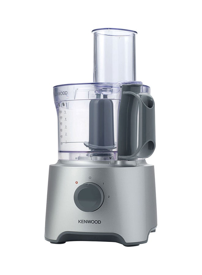 KENWOOD Food Processor Multi-Functional With 2 Stainless Steel Disks, Blender, Whisk, Dough Maker, Citrus Juicer 2.1 L 800 W FDP304 Silver/Clear - Image 2