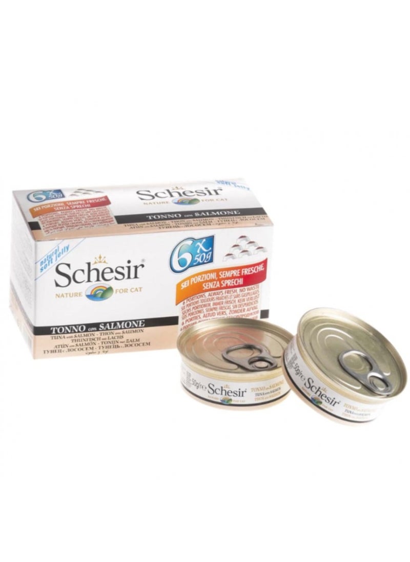 Cat food (6 packs) Schesir  Tuna & Salmon jelly for cats 6 × 50 grams - pzsku/Z902D903D8FE1612FB6BEZ/45/_/1734188163/42d9cd36-5b75-4c8f-b3b9-9e894e98294f