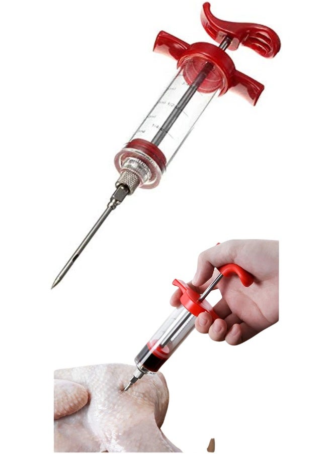 Generic Meat Marinade Flavor Injector Syringe Seasoning Sauce Cooking Meat Poultry Turkey Chicken BBQ Tools  - Image 1