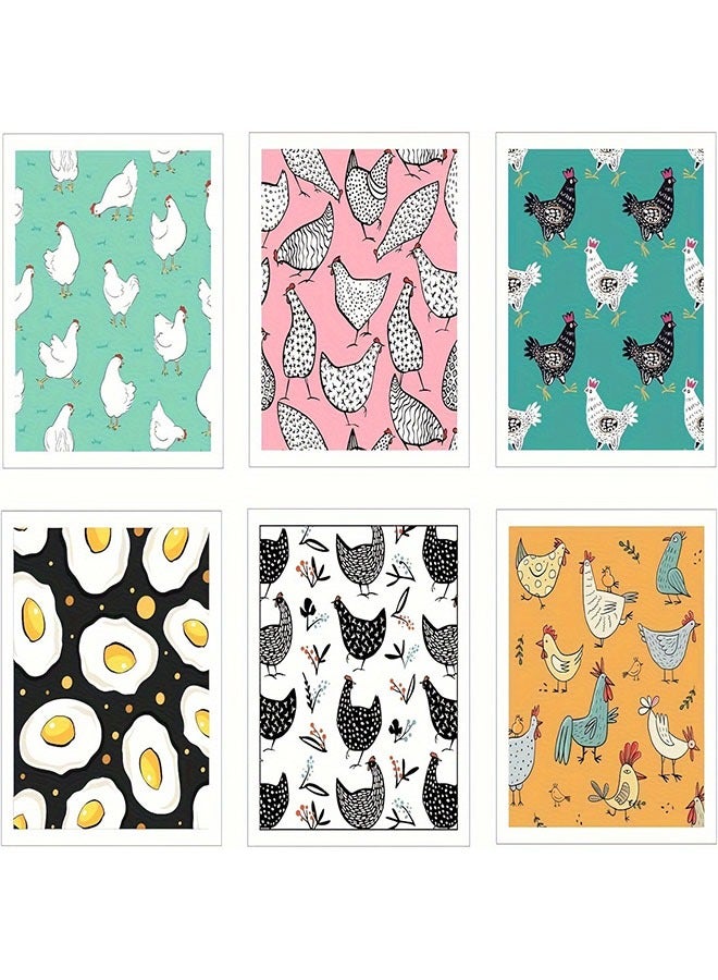 HOMESTAR 6pcs Reusable Absorbent Kitchen Dish Cloths, Quick Drying Washable Decorative Tea Towels, No Odor Bar Hand Towel, Sponge Cleaning Cloths Wipes - Image 2