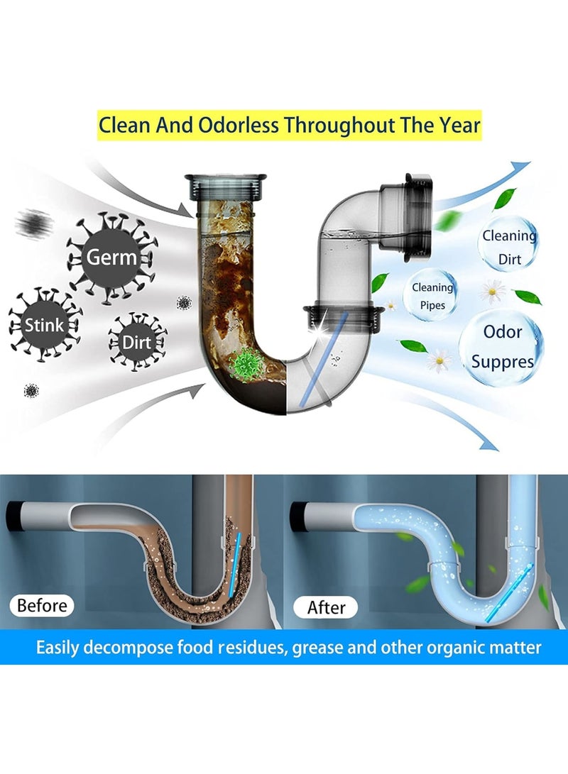 SOLARAE Drain Clean Sticks - Remove Blockages, Deodorize, Prevent Oil Accumulation for Sinks, Tubs, Showers, Disposals - 4 Pack - Image 5
