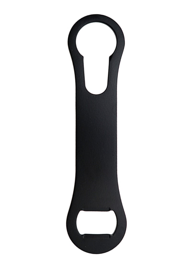 BarPros BarPros Black Matte Powder Coated Stainless Steel V-Rod Bottle Opener with Cork Remover  - Image 2