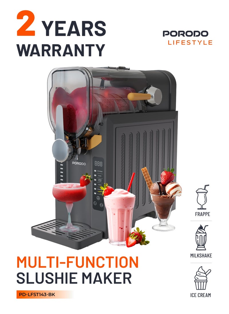 2.6L Multifunction Slushie Maker with Intuitive Controls & Efficient Blending / Multi-Function Blender for Milkshakes, Ice Cream & Frappe Maker / Quick Freezer / Frozen Drink Maker / Frozen Juice, Cocktail & Slushy Maker - Black