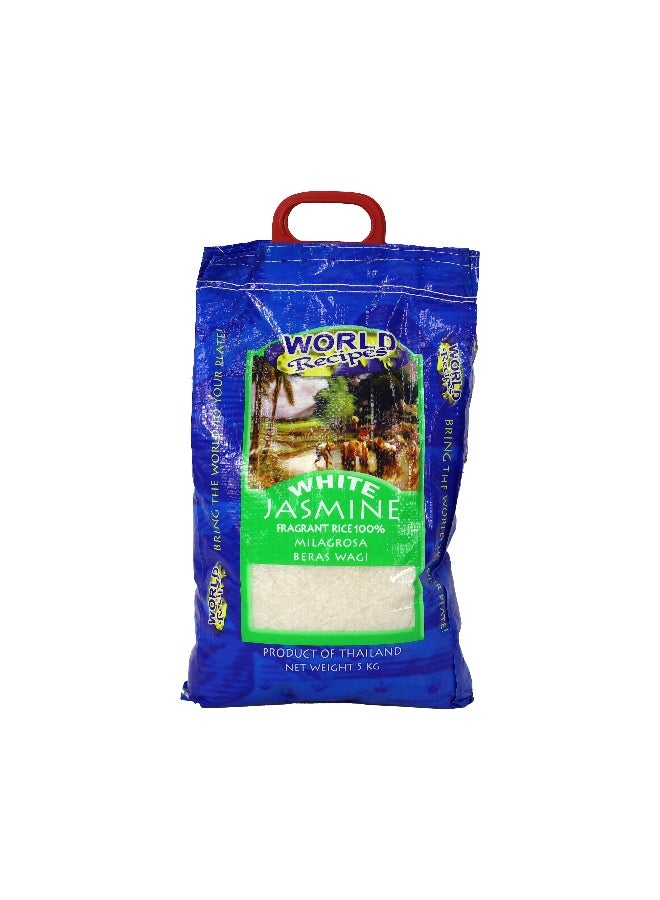 World Recipes أرز الياسمين الأبيض، 5 كجم - Image 1