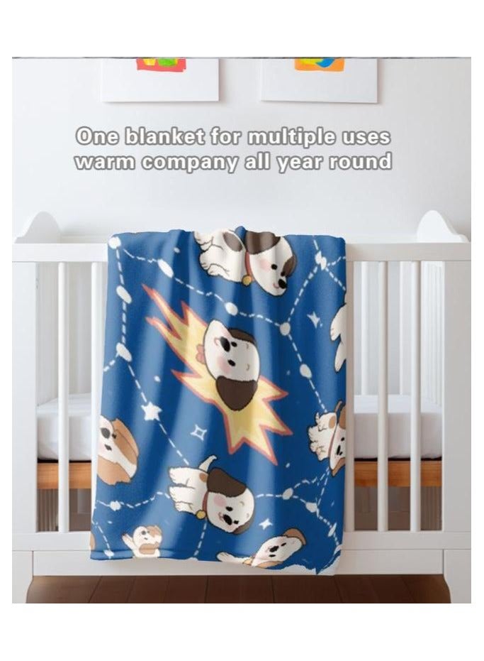 عام بطانية رقيقة من الفانيلا الكرتونية للأطفال أو الطلاب (دافئة ومريحة ومناسبة للنوم والألعاب) 100 سم * 150 سم - 33 - Image 4