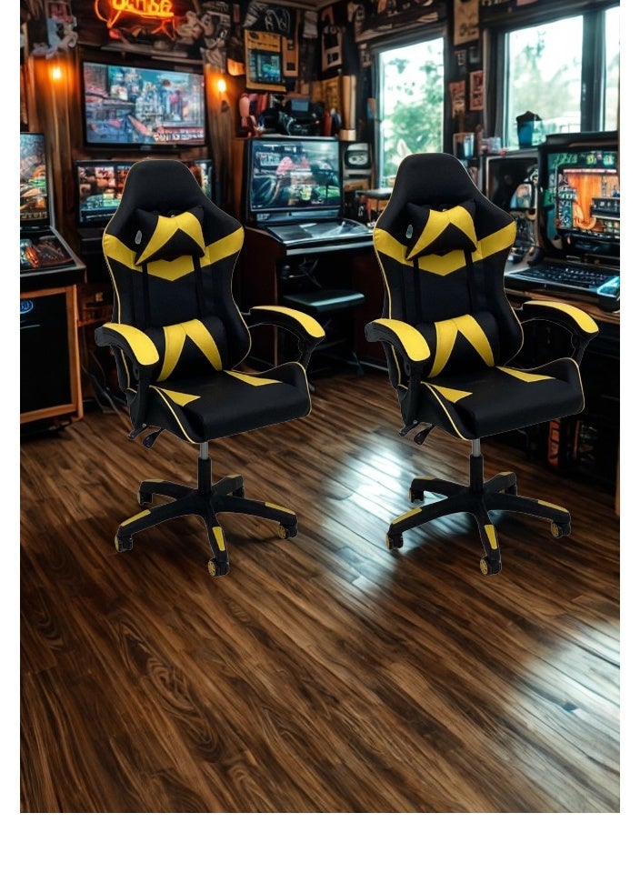 SMART HOME High Back Gaming Chair, Premium Computer Chair with Ergonomic Design, Adjustable Swivel, Headrest and Lumbar Support, Perfect for Office, Computer and Gaming  - Image 3