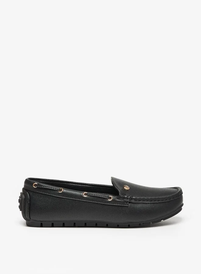 Flora Bella By Shoexpress Solid Slip-On Loafers