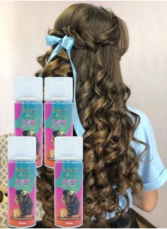 4 Pieces Hair Color Spray Brown