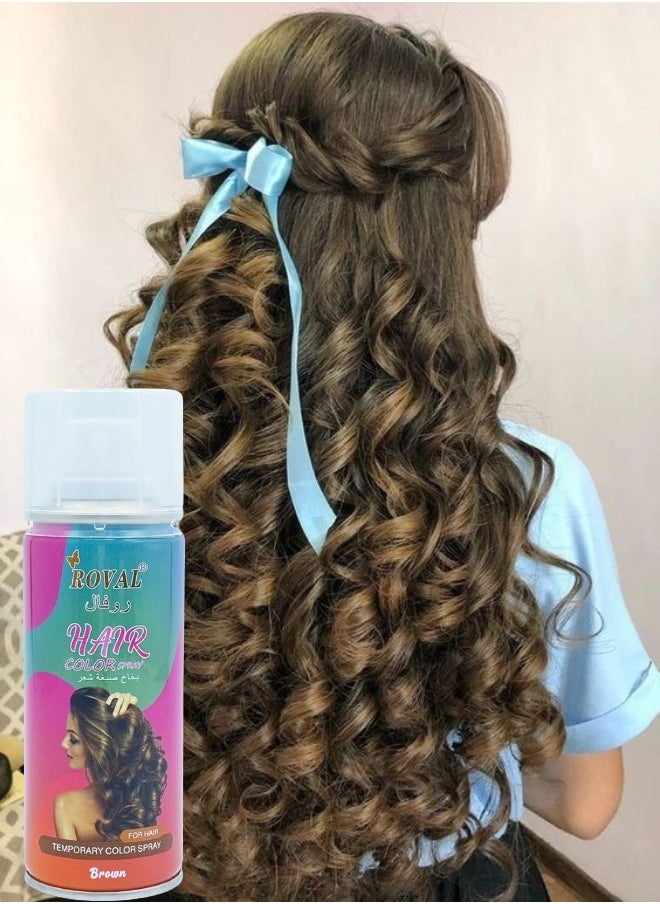 ROVAL - 4 Pieces Hair Color Spray Brown - Image 1