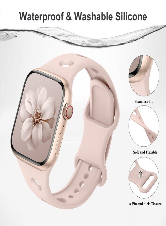 Wowstrap 6 Pack Sport Bands for Apple Watch Band 40mm 38mm 41mm 42mm 44mm 45mm 46mm iWatch Bands for Women Men,Soft Silicone Strap Wristband for Apple Watch Series 11 10 9 8 7 6 5 4 3 SE 3/2nd Ultra/3/2 49mm - Image 3
