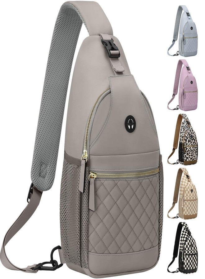 Vankor Small Crossbody Purses Bags for Women Men Travel, Chest Sling Bag Women Casual Cross Body Bag for Woman Sling Backpack, Grey, L - Image 1