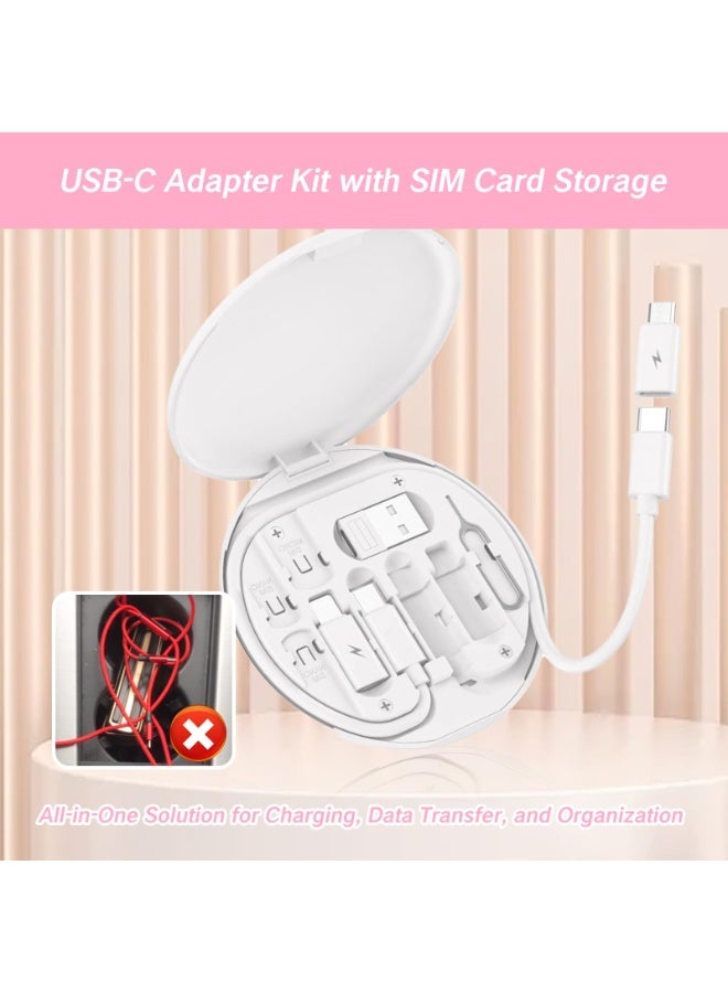 NIBEMINENT Multifunctional Data Cable Storage Box Adaptor for USB-C and Micro-USB Devices Universal Data Transfer Cable  - Image 5