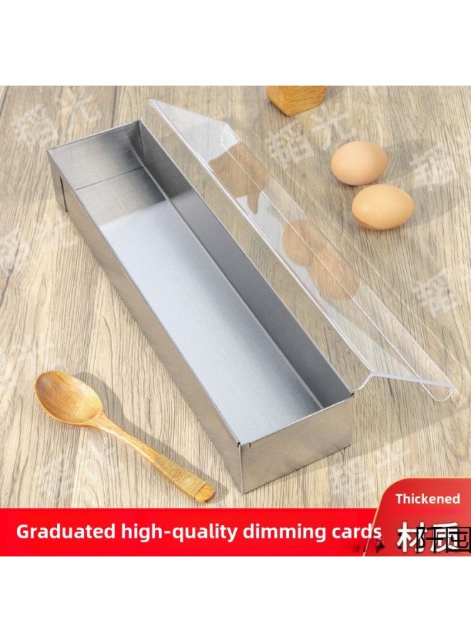 قالب تيراميسو أحمر شبكي من الفولاذ المقاوم للصدأ موس خبز الكيك صندوق شريطي مستطيل قابل للإزالة-المواصفات: قطعة واحدة: 40*10*6 - Image 4