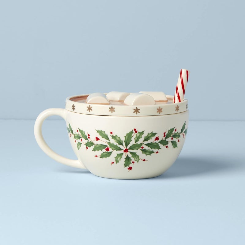 LENOX Lenox 893489 Holiday Cocoa Mug Covered Candy Dish - Image 3